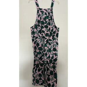 Anthropologie Jumpsuit Small Womens Corey Lynn Calter Pink Floral Overalls Linen